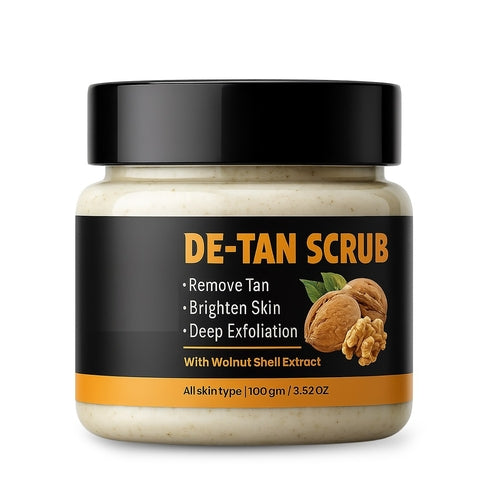 Walnut De-Tan Face Scrub Brightening 100g